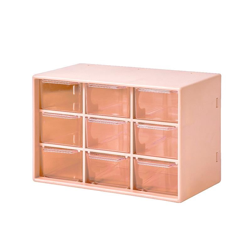 Органайзер для мелочей с 9 прозрачными отсеками Розовый Органайзер для мелочей с 9 прозрачными отсеками Розовый