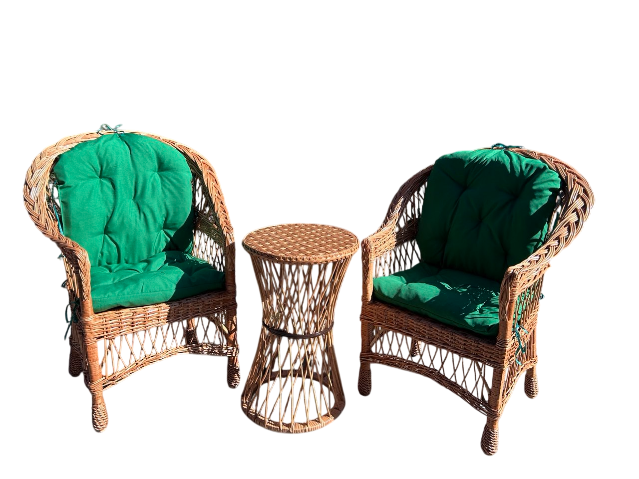 Набор плетеной мебели на балкон Сімейний Затишок кресла и столик