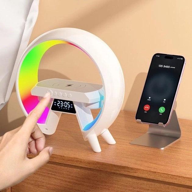 Лампа-ночник с беспроводной зарядкой и Bluetooth динамиком (G-Lite XM-X63) - фото 4 Лампа-ночник с беспроводной зарядкой и Bluetooth динамиком (G-Lite XM-X63) - фото 4