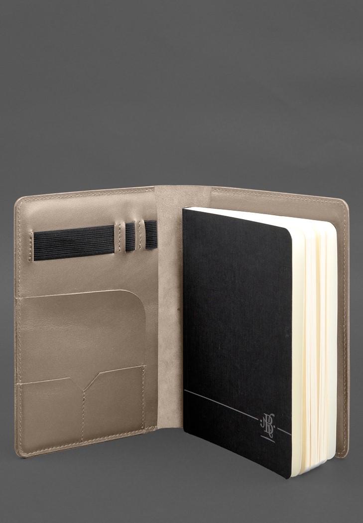 Блокнот кожаный Софт-бук 9.4 А5 Светло-бежевый (A-028799) - фото 7 Блокнот кожаный Софт-бук 9.4 А5 Светло-бежевый (A-028799) - фото 7