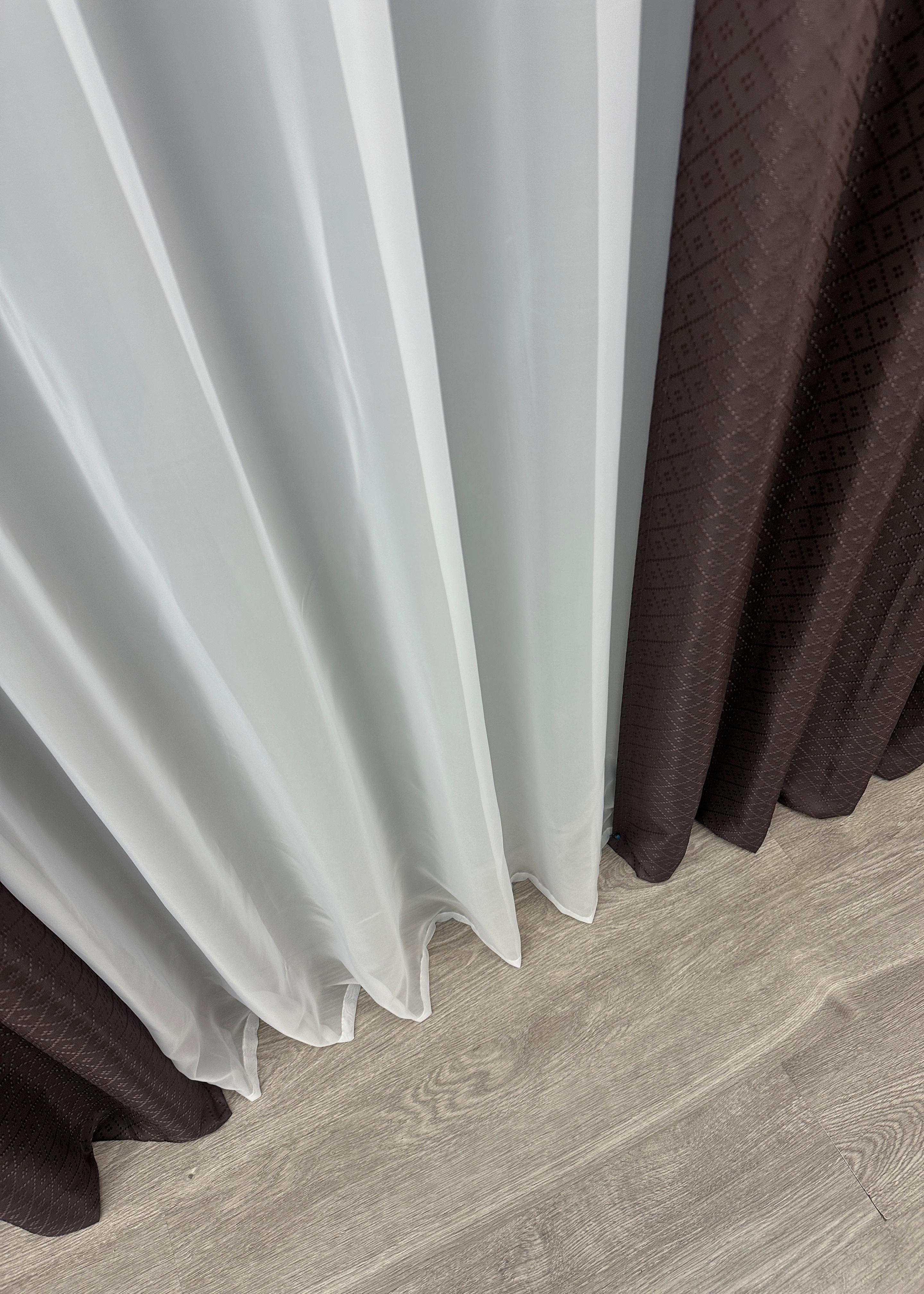 Комплект штор VR-Textil № 1746ш жаккард 145х270 см 2 шт. Коричневый (33-0704) - фото 10 Комплект штор VR-Textil № 1746ш жаккард 145х270 см 2 шт. Коричневый (33-0704) - фото 10