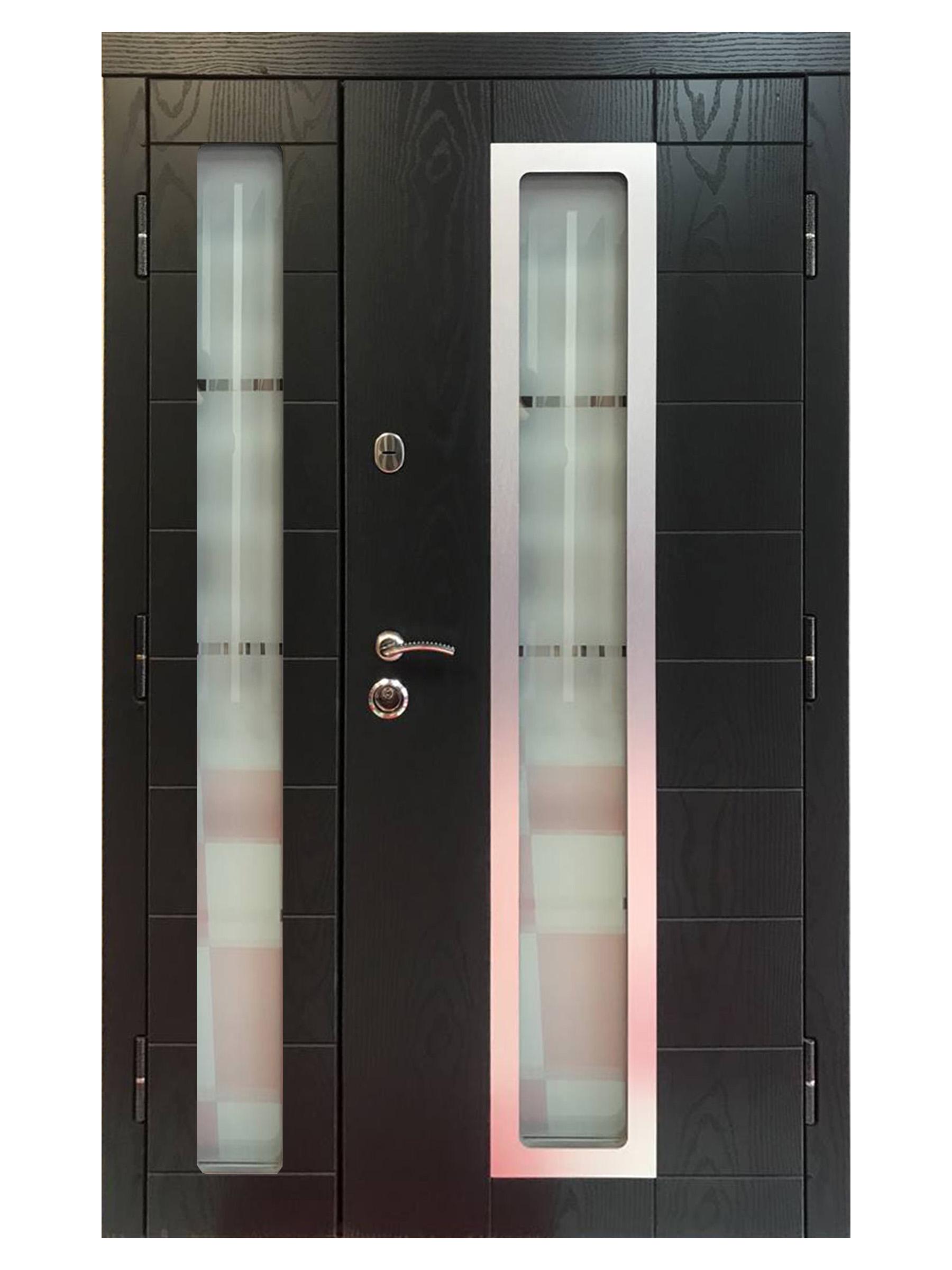 Двері вхідні Максимум NC90 полімер 2040х1200 мм Антрацит (10211034)