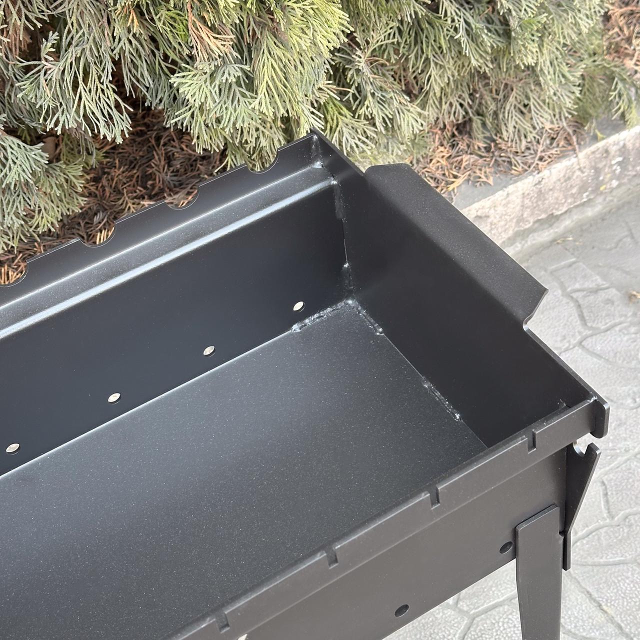 Мангал Metalzavod Тесей на 6 шампурів 3 мм на ніжках 47,6х33х52,8 см (MNG6-3) - фото 6 Мангал Metalzavod Тесей на 6 шампурів 3 мм на ніжках 47,6х33х52,8 см (MNG6-3) - фото 6