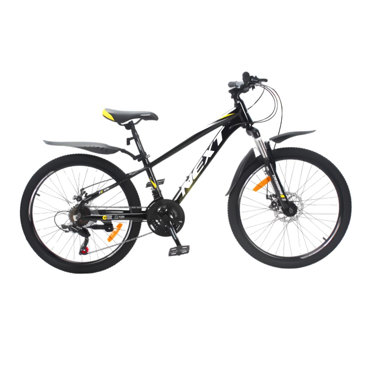 Велосипед Crossbike Next 2025 24" 11" Чорний/Жовтий (257)