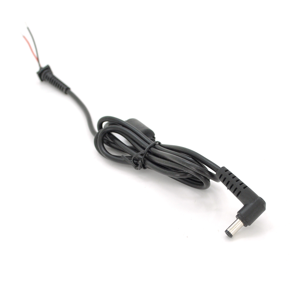 Кабель питания 5,5х2,5 для ноутбуков Asus Toshiba Lenovo с ферритом угловой штекер 90° 1,2 м (21815)