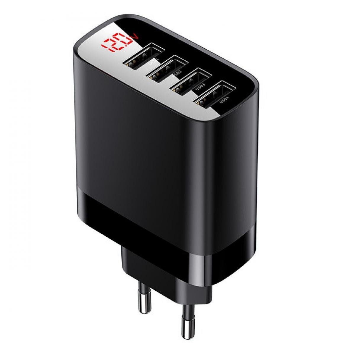 Адаптер мережевий BASEUS CCJMHB-B01 4USB 6 A Чорний (1404639141)