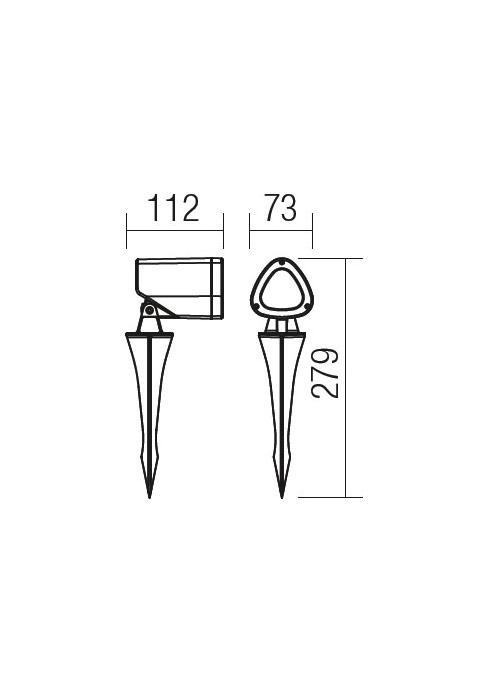 Світильник ландшафтний Redo Felix Pr LED 7 W Ip65 Dg 3000K 5.1.2 (9041) - фото 3