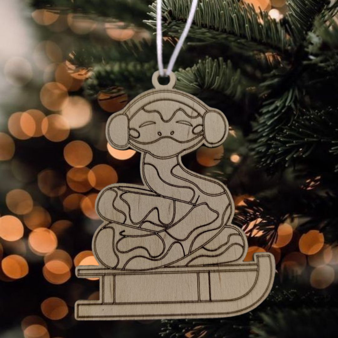 Елочная игрушка новогодняя деревянная с гравировкой Символ года Змея 2025 Крафт (60022) Елочная игрушка новогодняя деревянная с гравировкой Символ года Змея 2025 Крафт (60022)