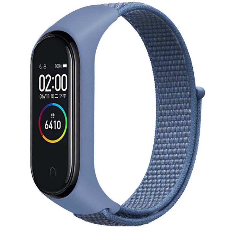 Ремінець Nylon New для Xiaomi Mi Band 3/4/5/6/7 Blue (00000077678_2)
