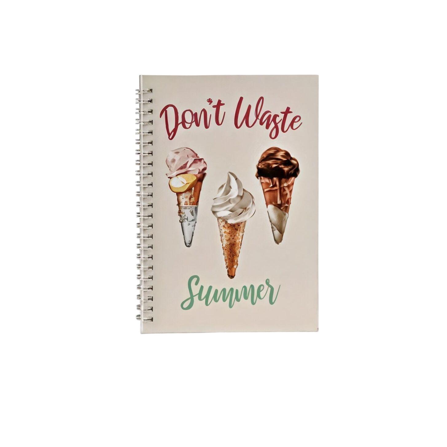 Блокнот на спирали Food WW01546ST 58 листов/А5/Don't Waste Summer Бежевый