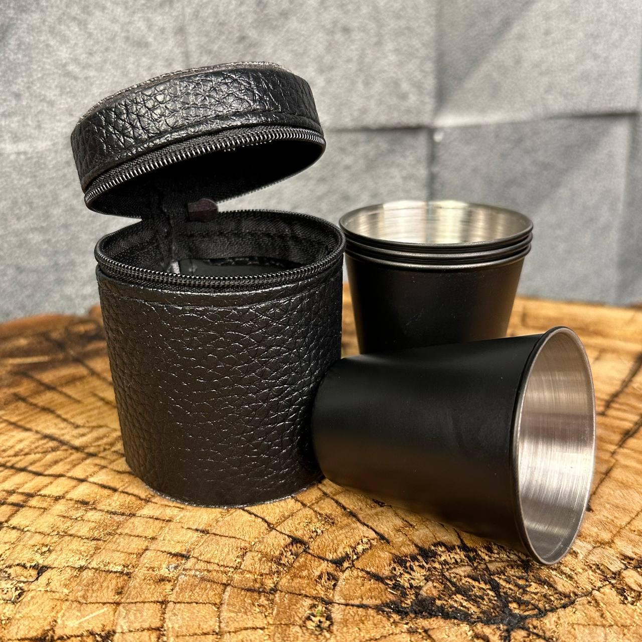 Набір чарок для алкоголю в чохлі з екошкіри (11427833) - фото 4 Набір чарок для алкоголю в чохлі з екошкіри (11427833) - фото 4