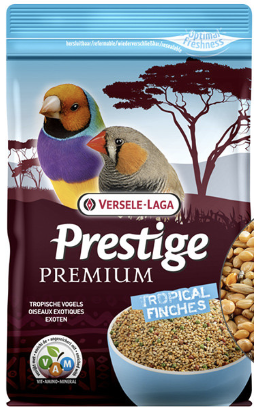 Корм для тропічних птахів повнораціонний Versele-Laga Prestige Premium Tropical Finches 800 г (215128)