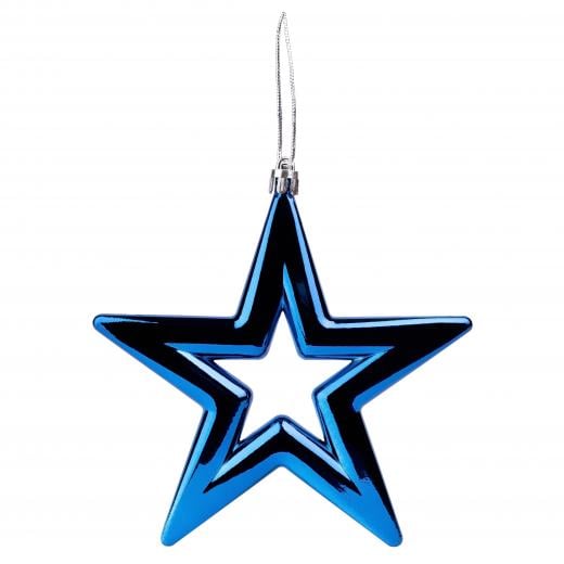 Игрушка на елку Звезда 15 см Синий (TY-5-R-177)