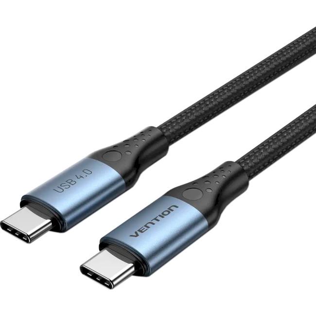Кабель для передачи данных Vention USB 4.0 Type-C M-M 5 A 1 м Черный (604991) - фото 2