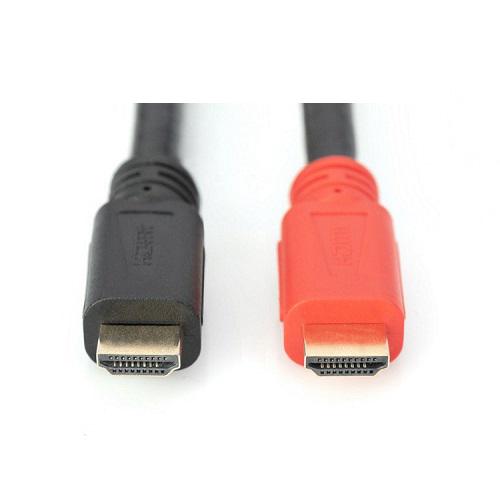 Кабель для передачи видеосигнала Assmann HDMI AM/AM High speed с усилителем 1,5 м Черный (AK-330105-150-S) - фото 4