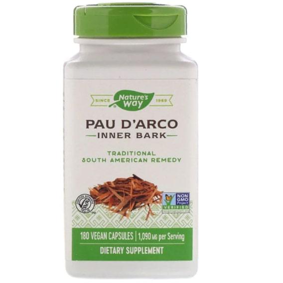 Антипаразитарний препарат Nature's Way Pau d'Arco Inner Bark 545 mg 180 Veg Caps (NWY-15408)