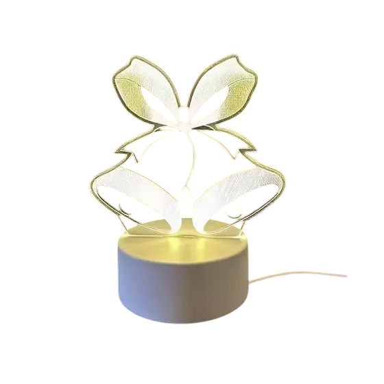 Ночник настольный 3D колокольчики от USB (SAM-193)