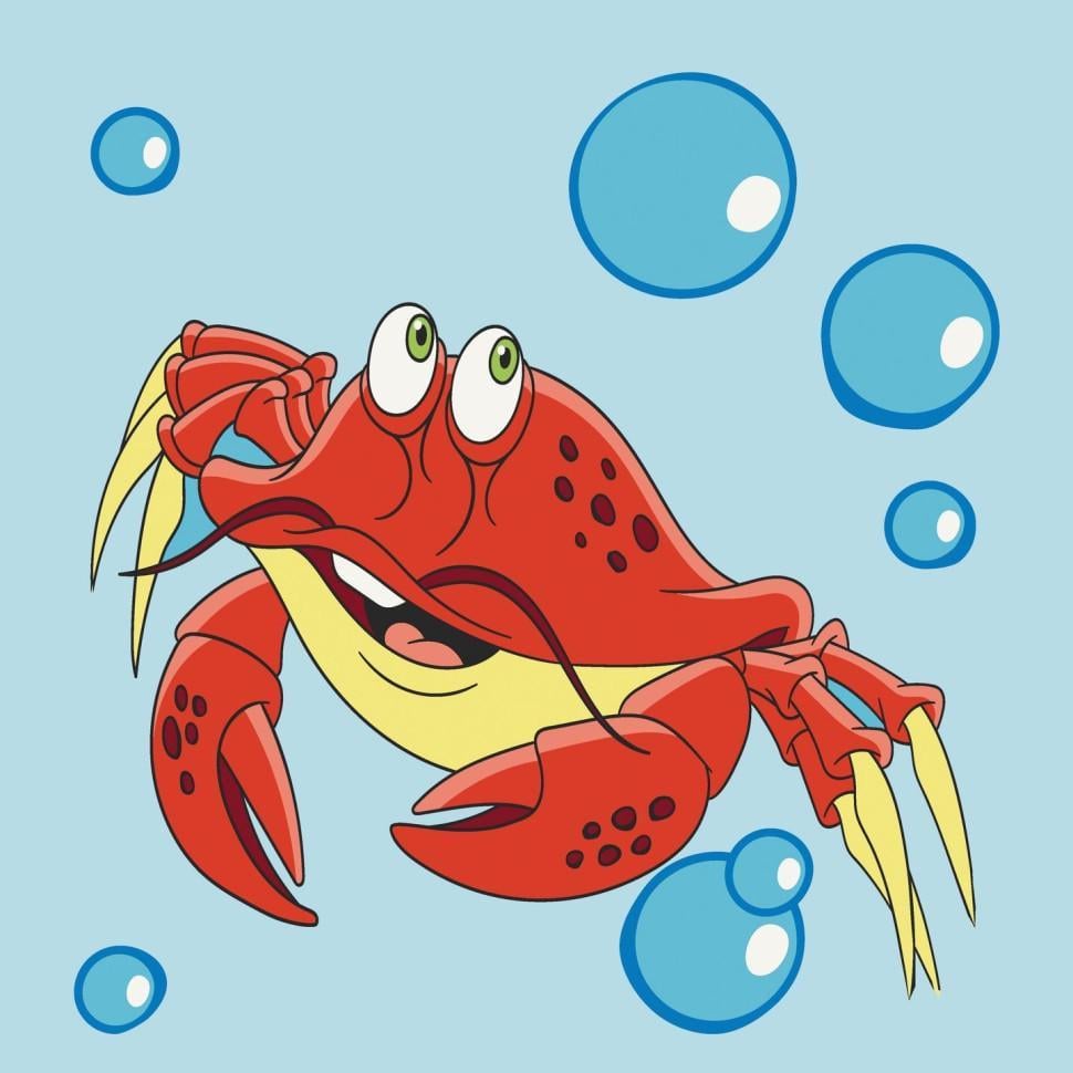 Картина по номерам Brushme Краб 30x30 см Разноцветный (PM-194-K-1081)