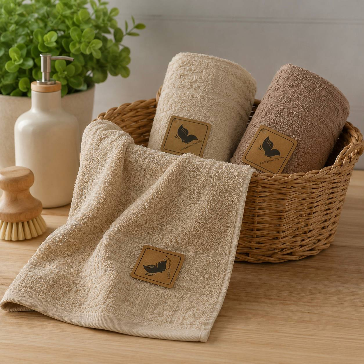 Набор полотенец махра для кухни/рук и лица Soft Home 33x73 см 3 шт. (M-150/33x73)
