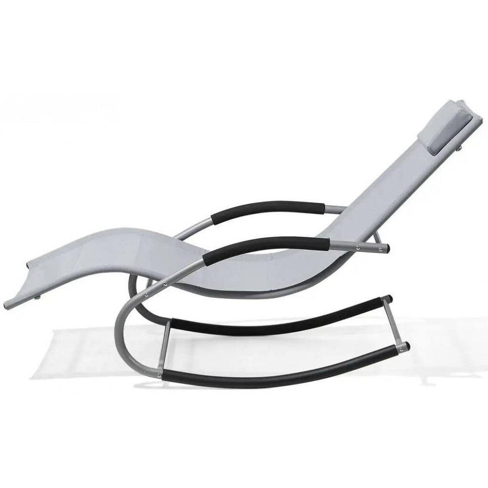 Шезлонг Bonro BG-01 Cерый (42400534_sike_NM) - фото 4 Шезлонг Bonro BG-01 Cерый (42400534_sike_NM) - фото 4