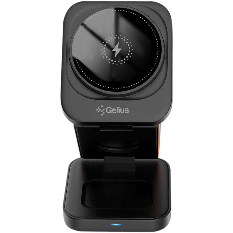 Зарядний пристрій бездротовий Gelius Gravico GP-WC014 3in1 15W Black (100990) - фото 6 Зарядний пристрій бездротовий Gelius Gravico GP-WC014 3in1 15W Black (100990) - фото 6