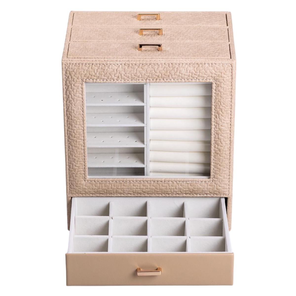 Шкатулка-комод для украшений 23х20х15 см Бежевый (HP-5-16CR)