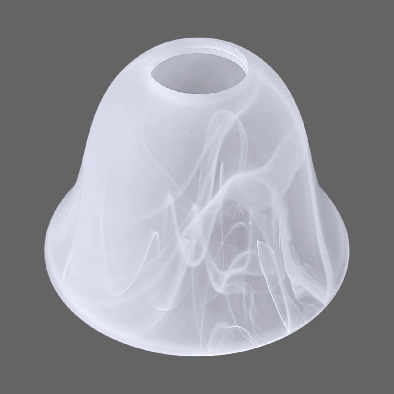 Плафон стеклянный Е27 Белый мраморный