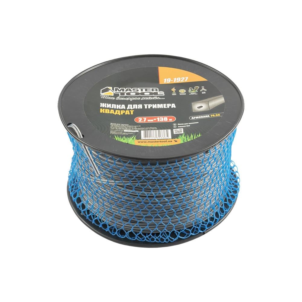 Леска для триммера MasterTool квадратная армированная 2,70 мм х 138 м (19-1927) Леска для триммера MasterTool квадратная армированная 2,70 мм х 138 м (19-1927)