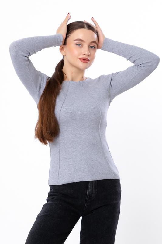 Лонгслів жіночий Носи Своє р. 52 Сірий (8387-019) - фото 3