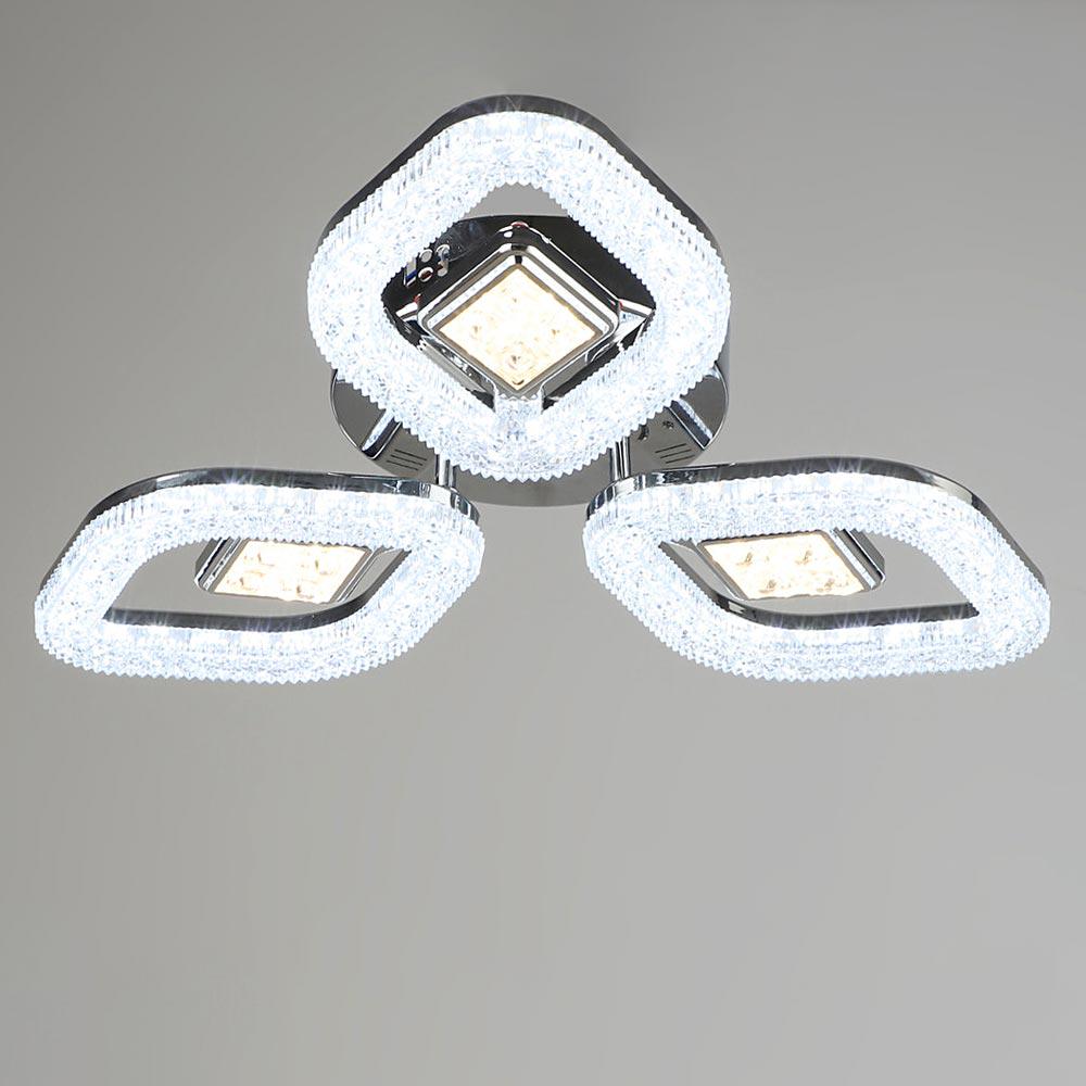 Люстра світлодіодна стельова Light House SRS-19262/3 39W Хром Люстра світлодіодна стельова Light House SRS-19262/3 39W Хром