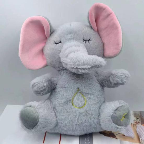 М'яка іграшка Слоник дихаючий музикальний зі світловими ефектами - фото 2 М'яка іграшка Слоник дихаючий музикальний зі світловими ефектами - фото 2