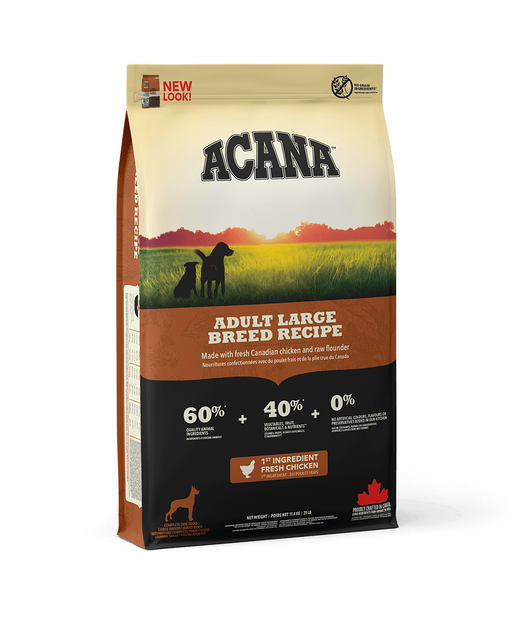 Корм сухий Acana Large Breed Recipe для дорослих собак великих порід 17 кг (а52117)