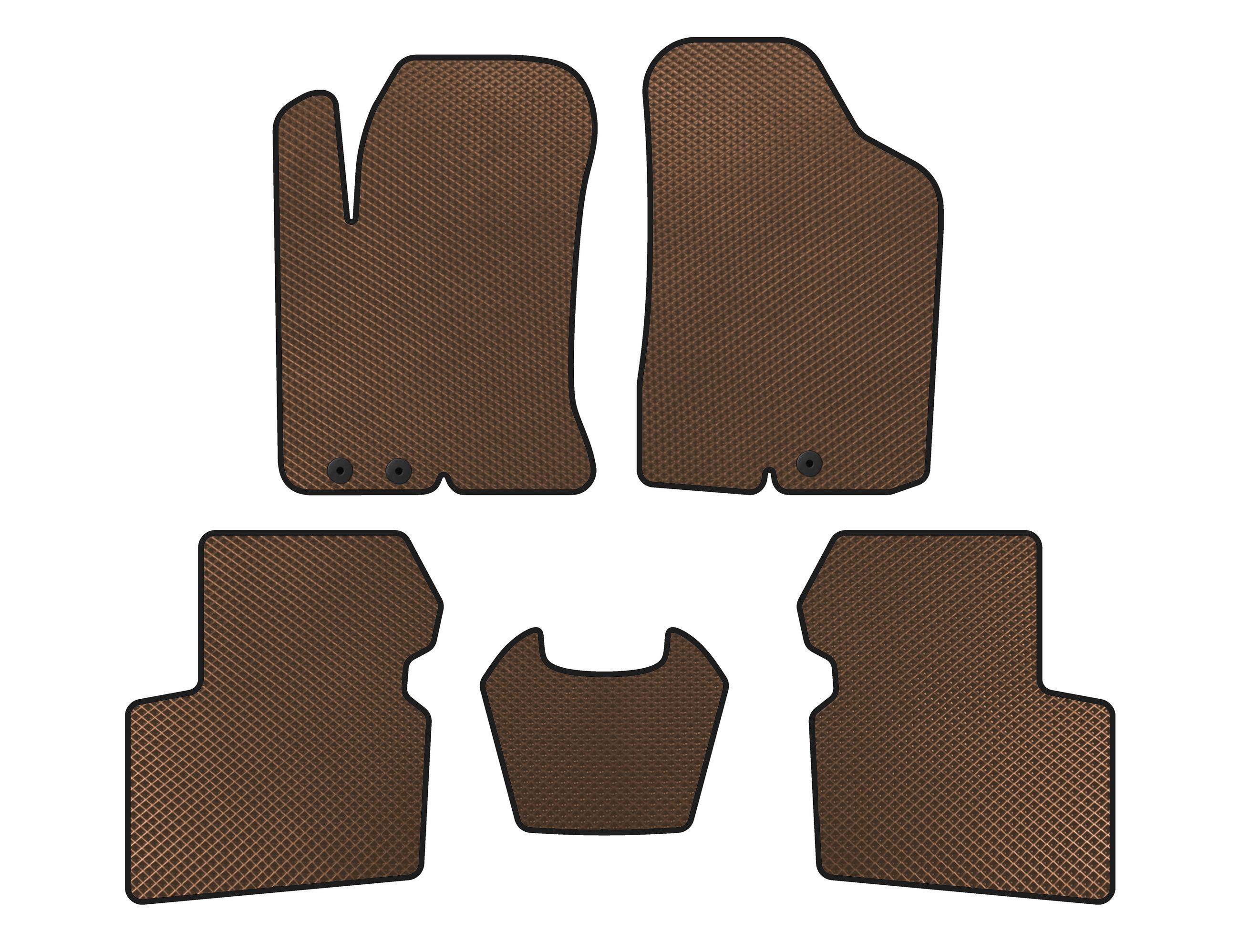 Коврики EVA Digital Designs для Kia Cerato 2 2010-2013 гг. Коричневый (141717)