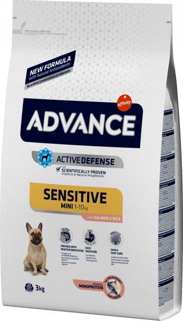 Корм сухой для собак Advance Dog mini Sensitive Salmon & Rice 3 кг (921515)