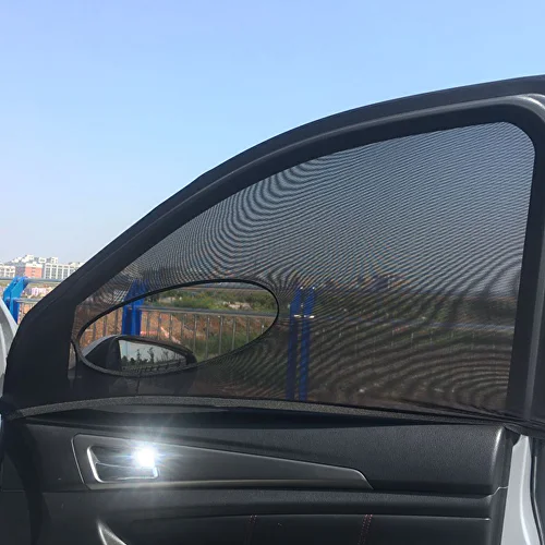 Чехлы солнцезащитные на автомобильное стекло передней двери 2 шт. (C00755) - фото 3