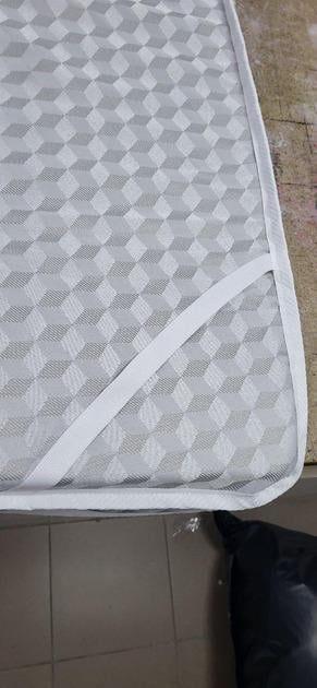 Топпер-матрас ортопедический для дивана или кровати в сером чехле с фиксаторами для хранения 8 см 50х190 см - фото 2