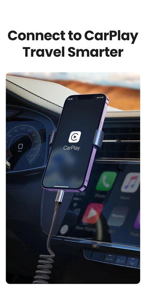 Кабель UGREEN US537 MFi Lightning to USB-C 20W PD Fast (90480) - фото 11