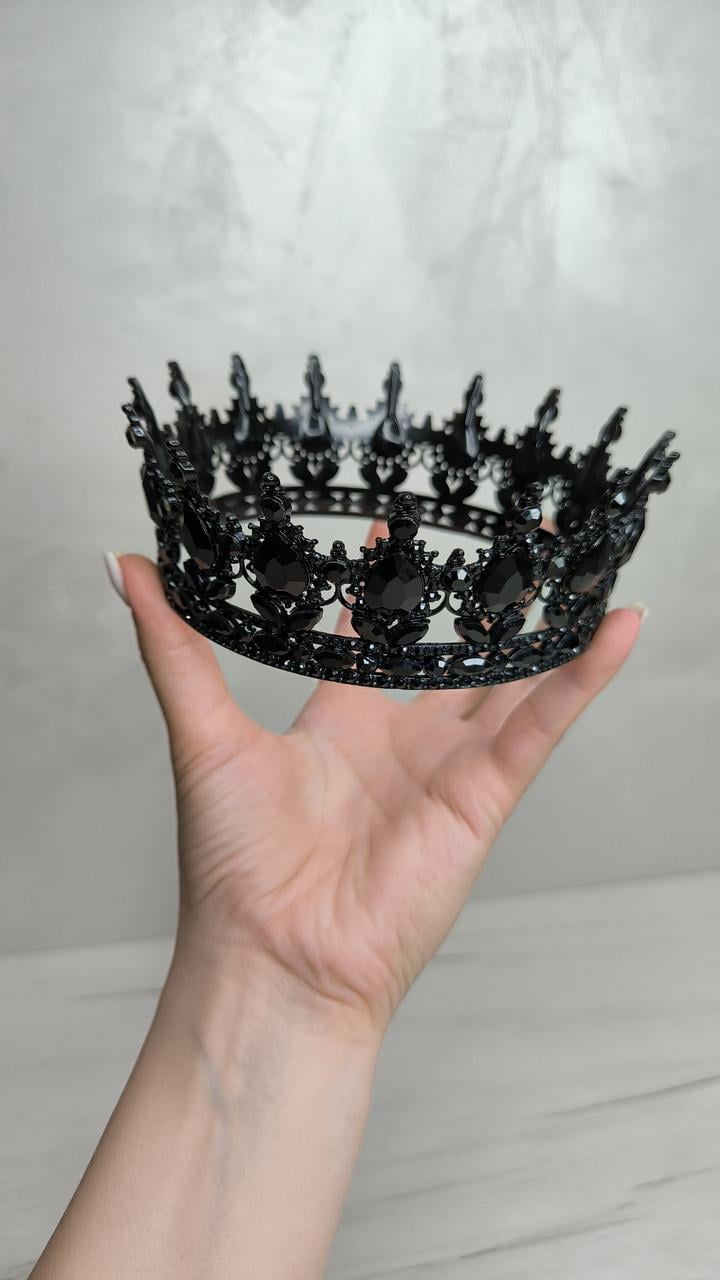 Корона на торт D 12,5 см Чорний - фото 6