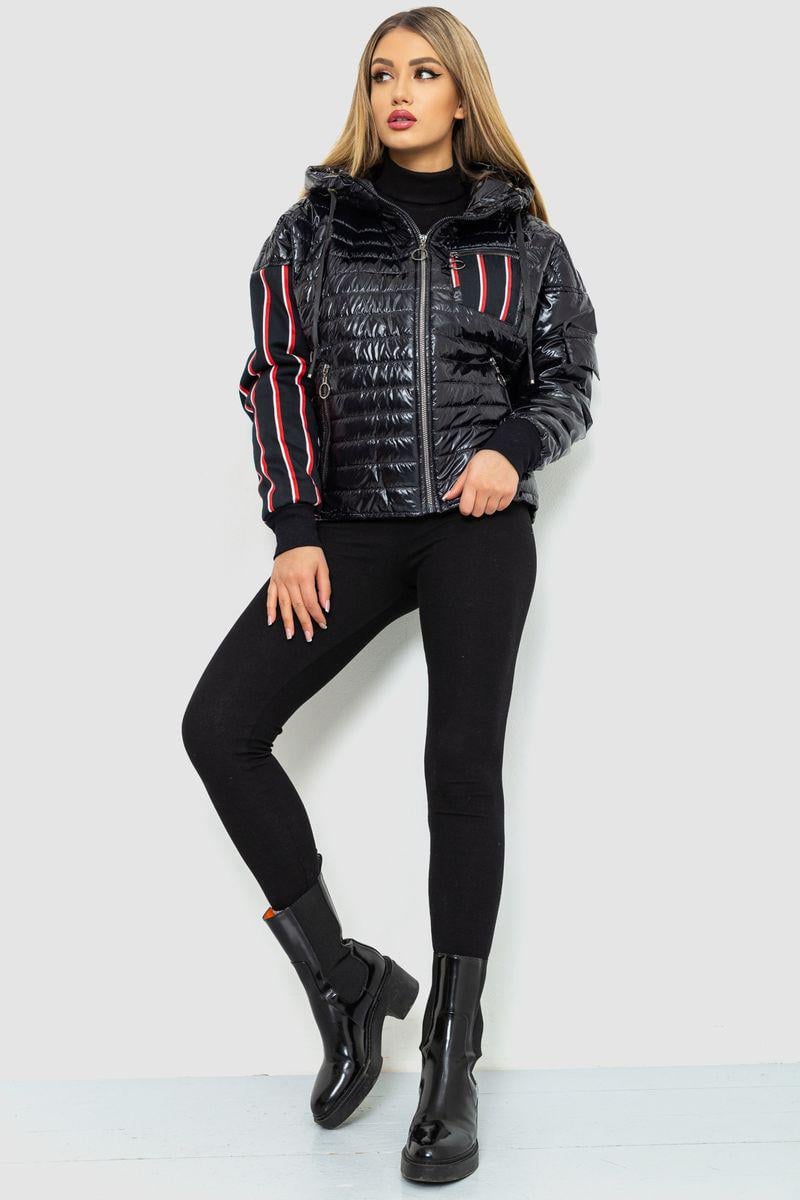 Куртка жіноча Ager демісезонна 4XL-5XL Чорний (102R5222) - фото 2 Куртка жіноча Ager демісезонна 4XL-5XL Чорний (102R5222) - фото 2