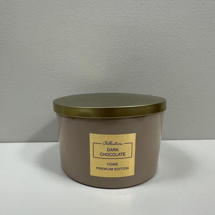 Аромасвеча Home Premium Edition DARK CHOCOLATE 13,5х8 см (79671)