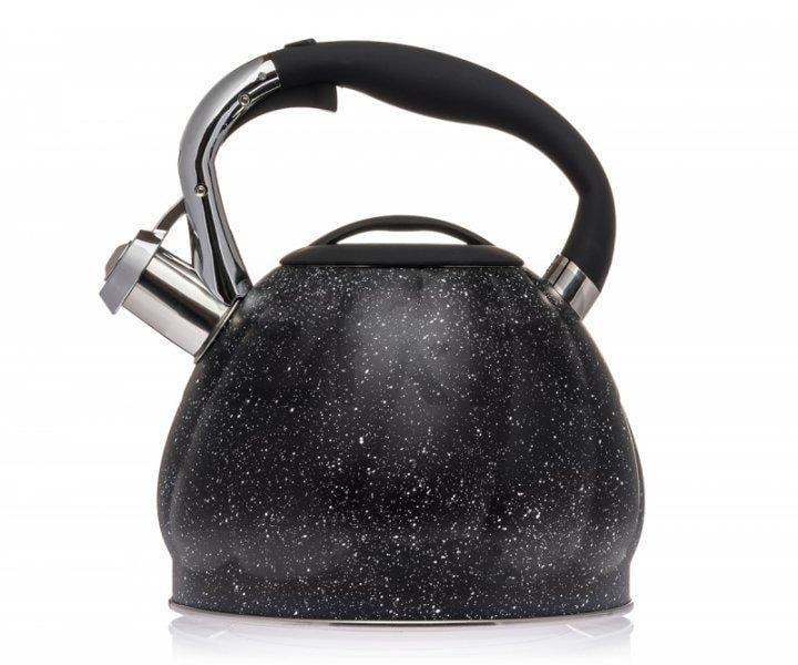 Чайник из нержавеющей стали со свистком Edenberg с мраморным покрытием для всех видов плит 3 л Серый (19042А)