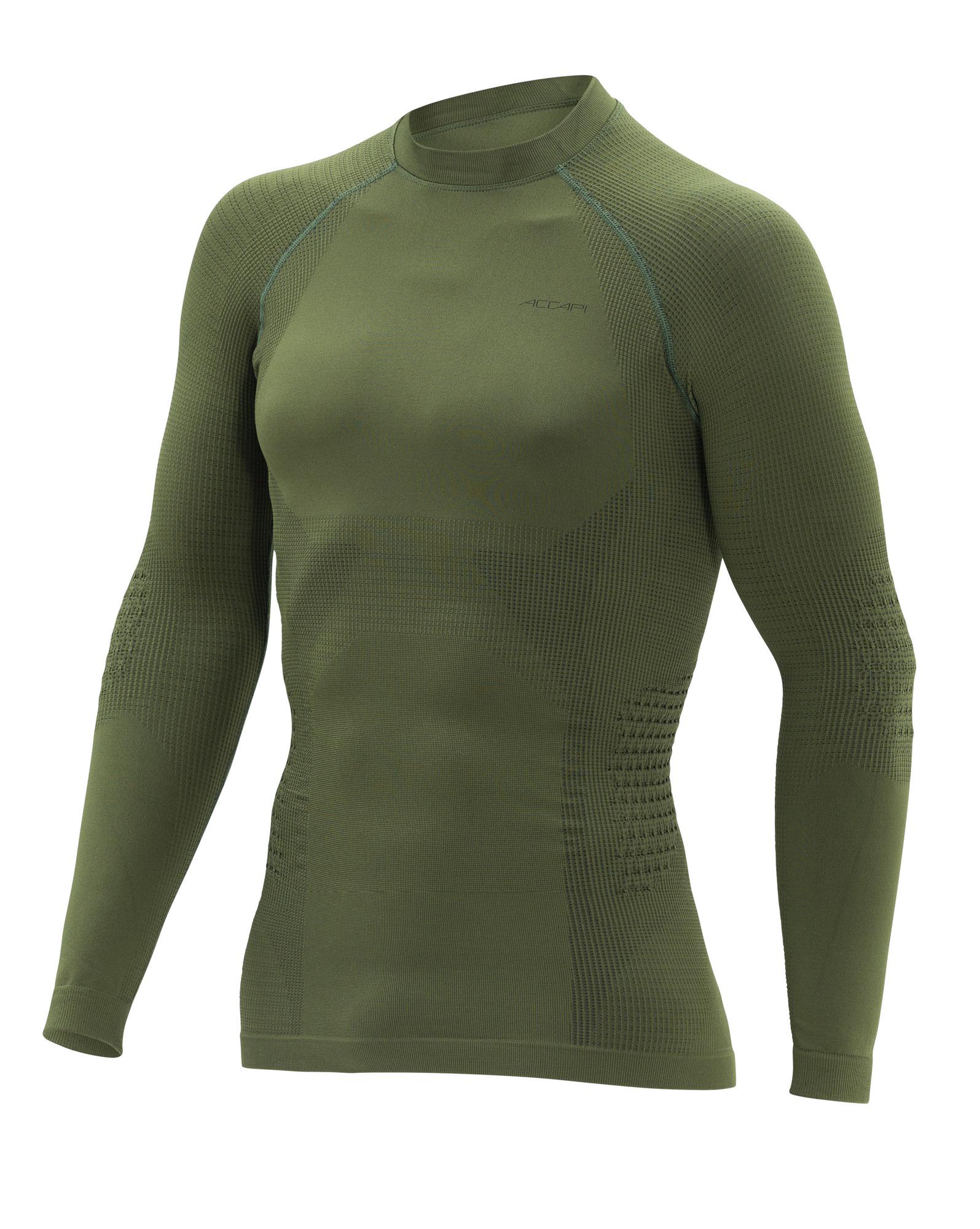 Термофутболка Accapi с длинным рукавом мужская- Polar Bear Military/Black