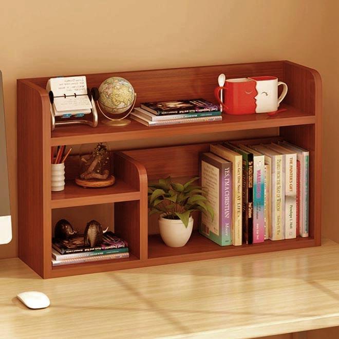 Полка-надстройка настольная из дерева Кристол охра (АКД-017004)