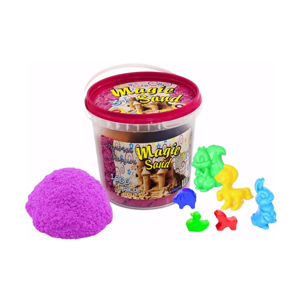 Набір кінетичного піску Strateg Magic sand у відрі 1 кг Рожевий (372-3) Набір кінетичного піску Strateg Magic sand у відрі 1 кг Рожевий (372-3)