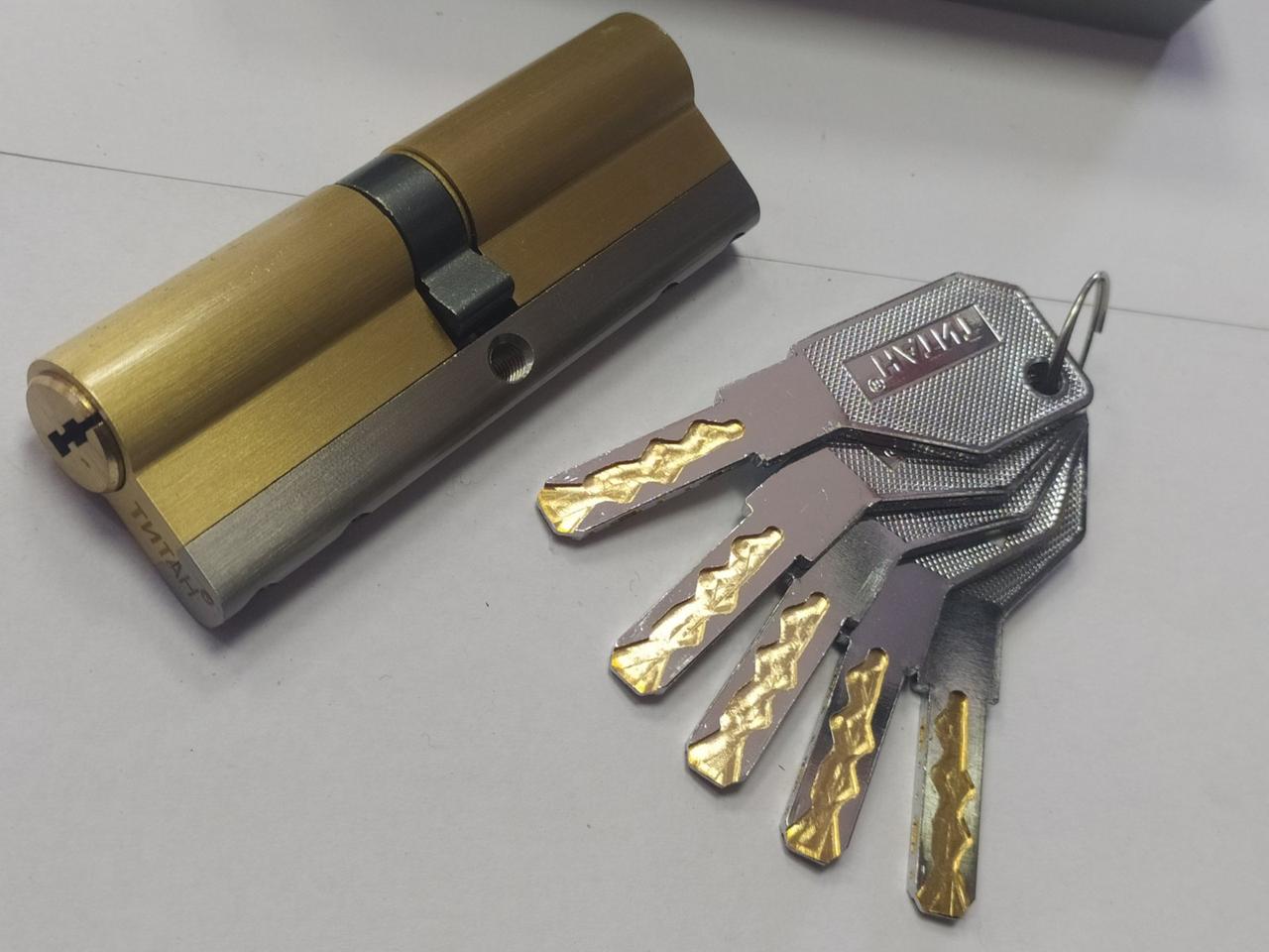 Цилиндровый механизм для замка Титан 3D серия M 90 PB - фото 3 Цилиндровый механизм для замка Титан 3D серия M 90 PB - фото 3