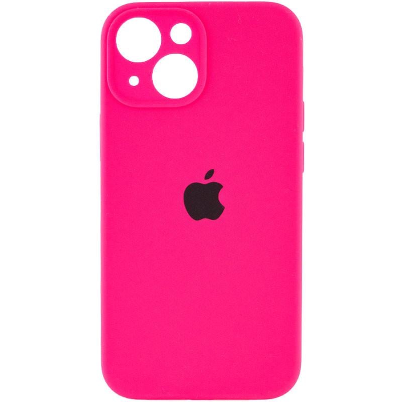 Силіконовый Чохол Накладка Закрита Камера Silicone Case Full Camera Для iPhone 13 Barbie Pink