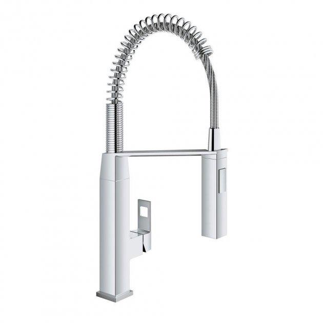 Змішувач для кухні з витяжною лійкою Grohe Eurocube 31395dc0 (313950)