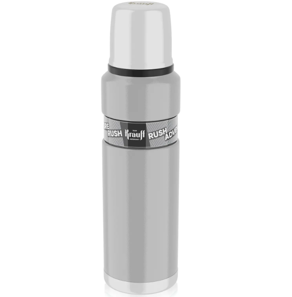 Термос Krauff Scout Skills із нержавіючої сталі для кави/чаю 800 мл Сірий (26-203-105)