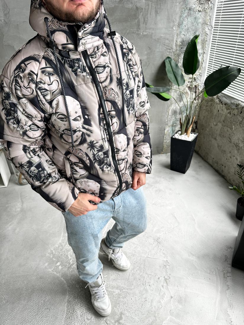 Куртка зимова зі знімним капюшоном 7-486 M Білий (36558) - фото 5 Куртка зимова зі знімним капюшоном 7-486 M Білий (36558) - фото 5