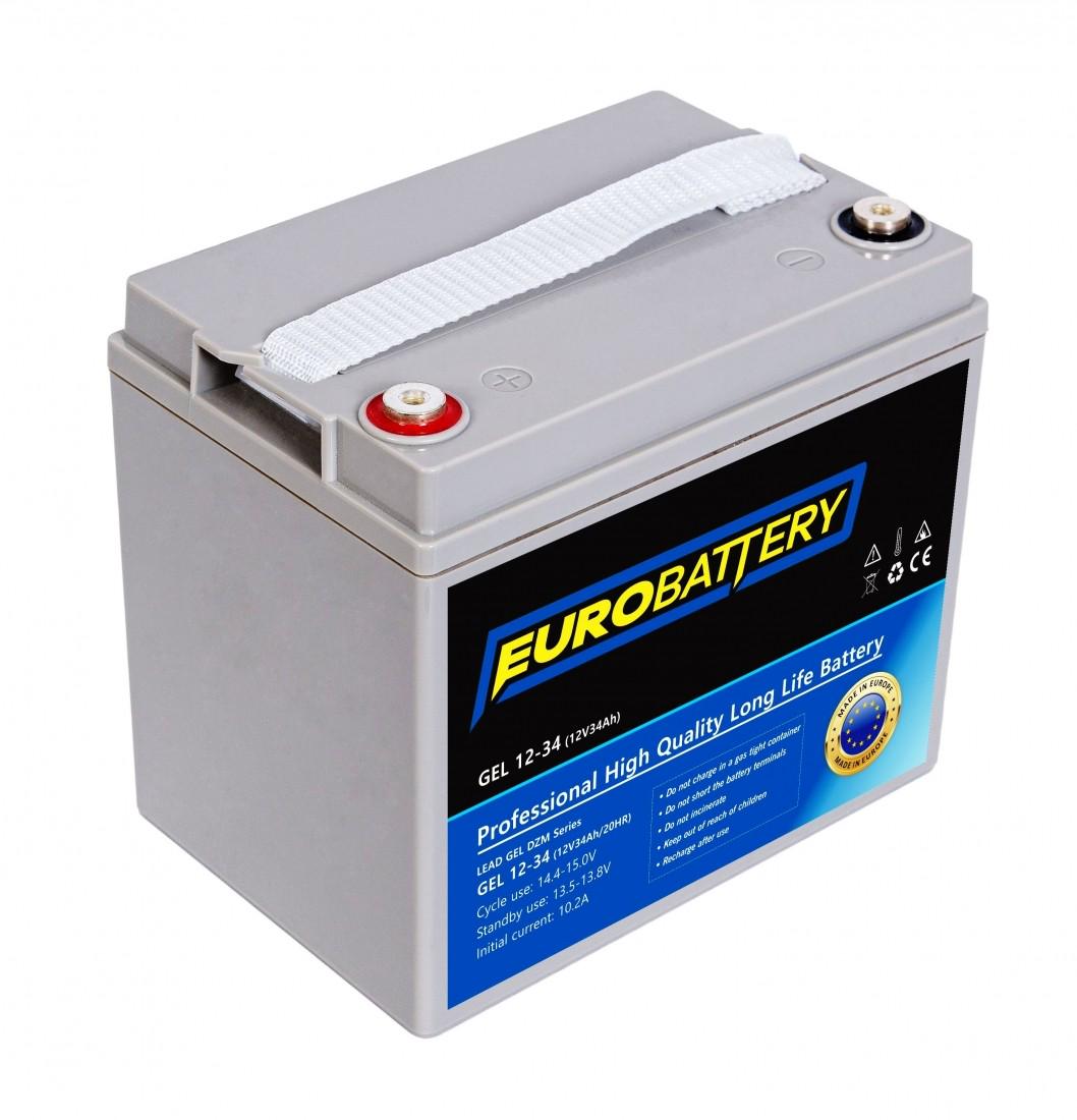 Аккумуляторная батарея гелевая EuroBattery 12V 34 Ah (11749)